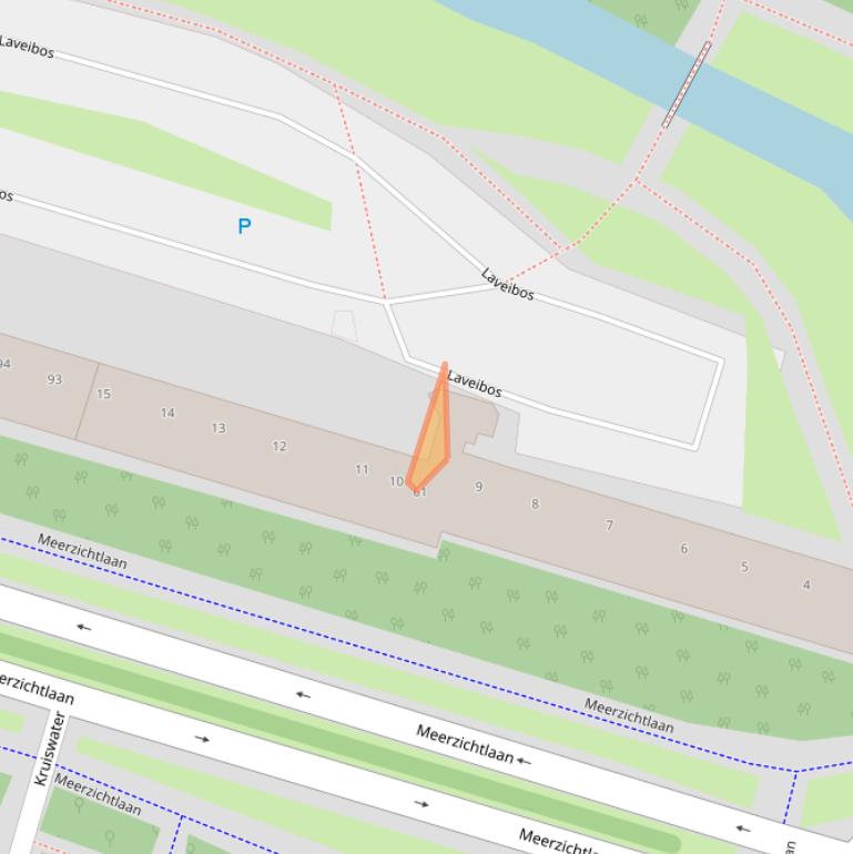 Kaart van postcodegebied 2715RD.