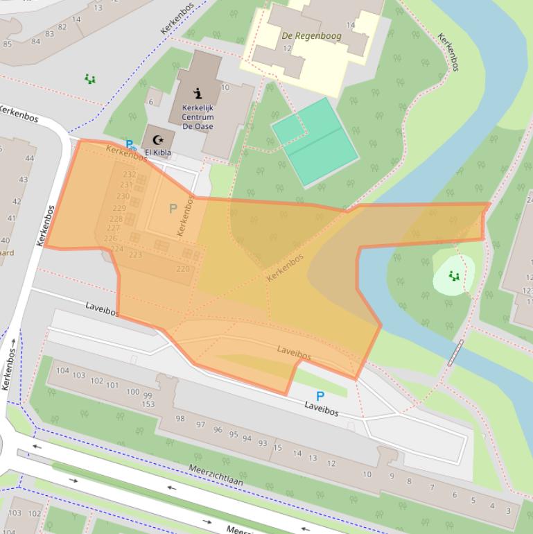 Kaart van postcodegebied 2715RM.