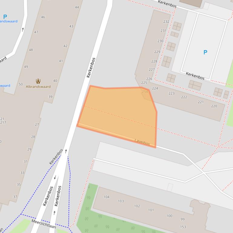 Kaart van postcodegebied 2715RN.