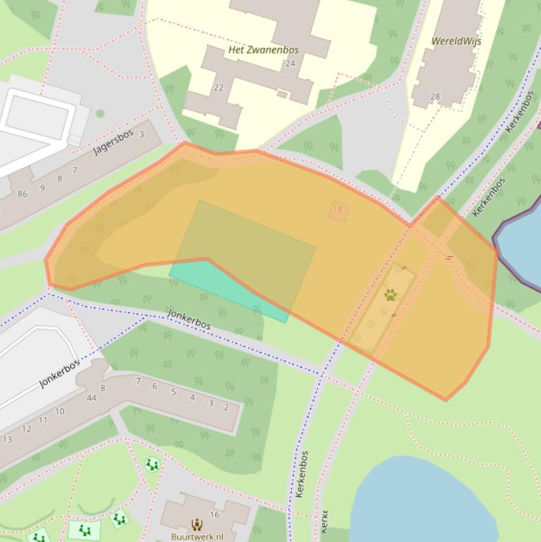 Kaart van postcodegebied 2715RR.
