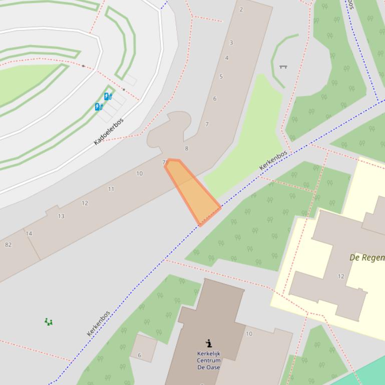 Kaart van postcodegebied 2715RX.