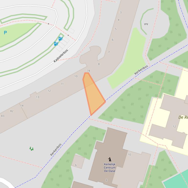 Kaart van postcodegebied 2715RZ.