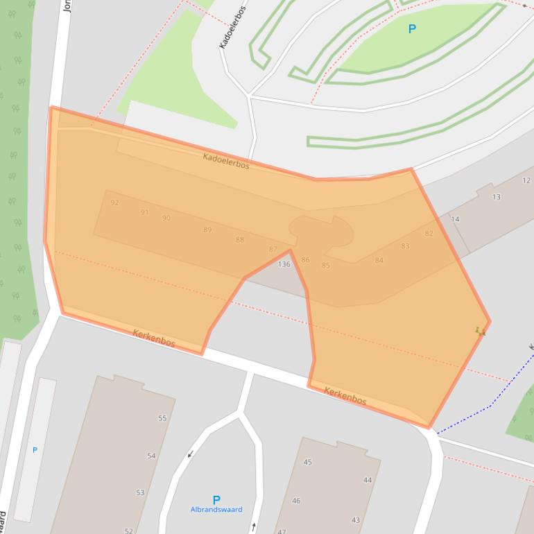 Kaart van postcodegebied 2715SC.