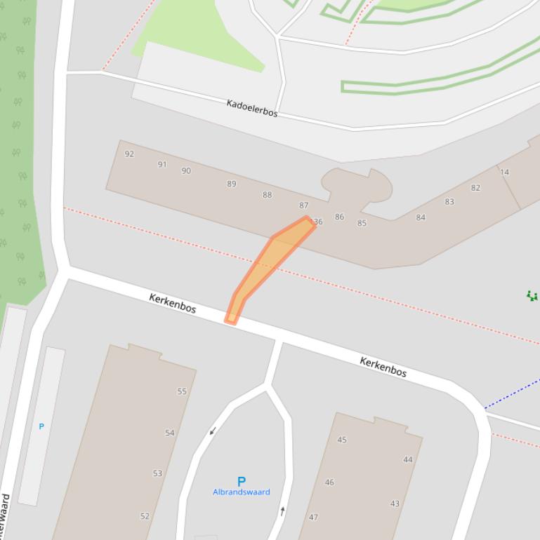 Kaart van postcodegebied 2715SH.