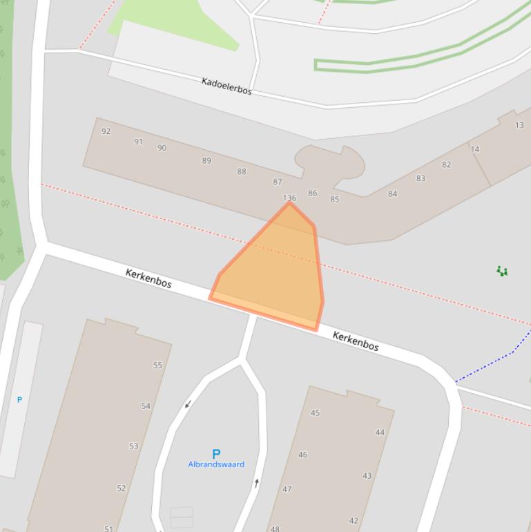 Kaart van postcodegebied 2715SJ.