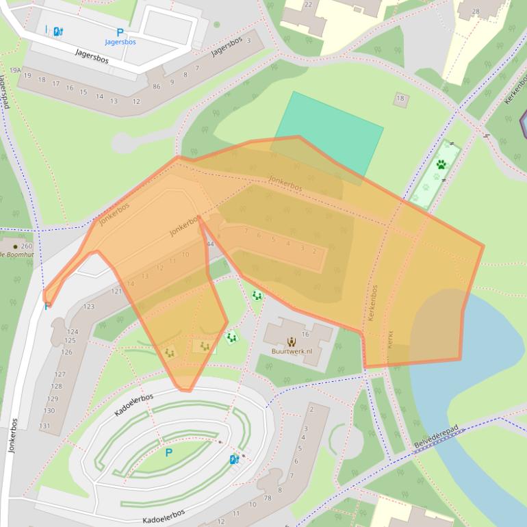 Kaart van postcodegebied 2715SK.