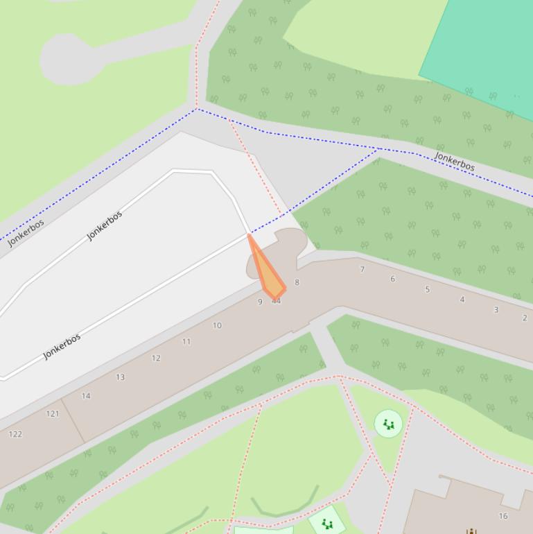 Kaart van postcodegebied 2715SM.