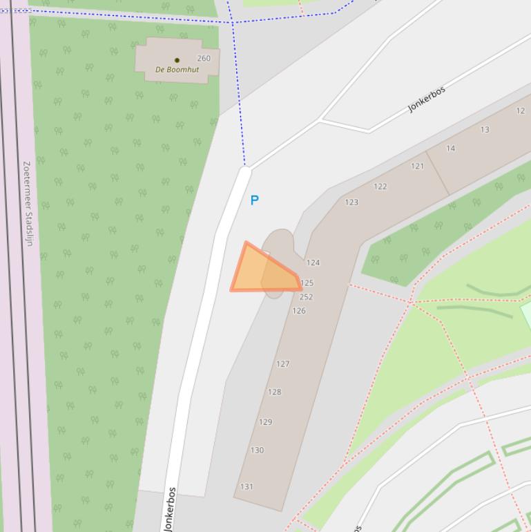 Kaart van postcodegebied 2715SW.