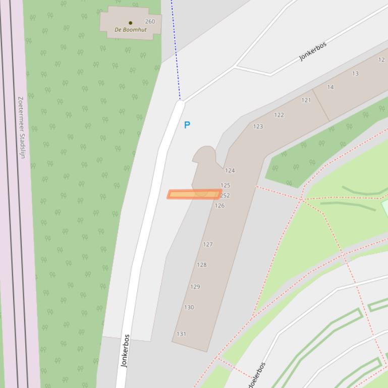 Kaart van postcodegebied 2715SX.