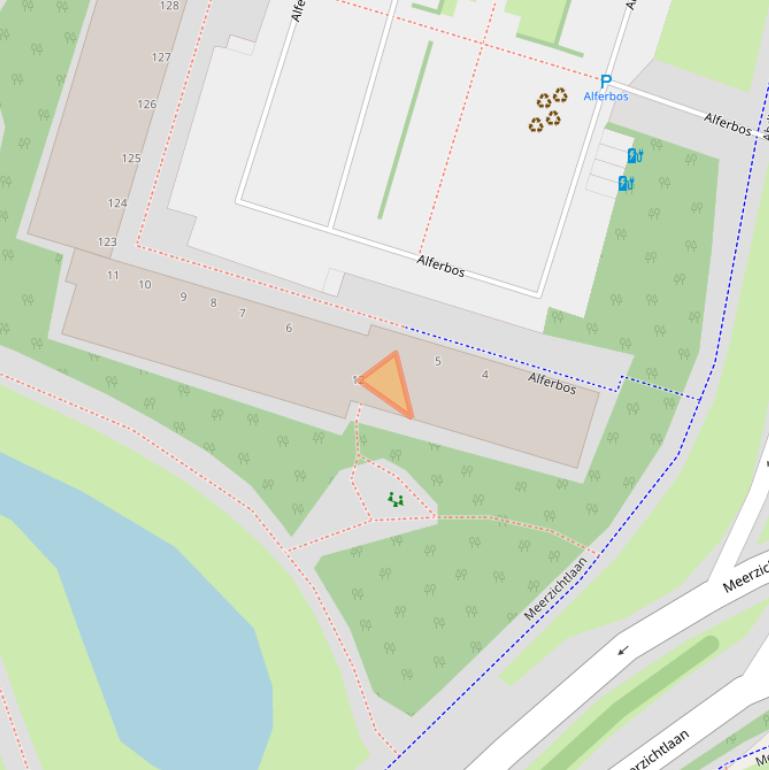 Kaart van postcodegebied 2715TB.