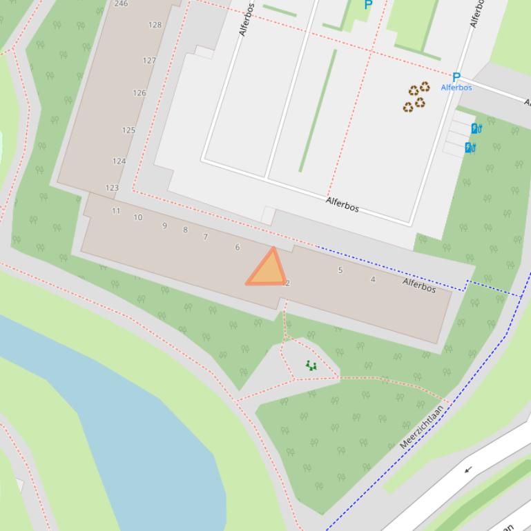 Kaart van postcodegebied 2715TC.