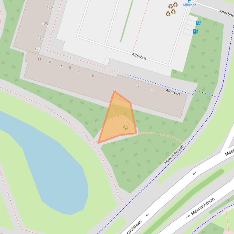 Kaart van postcodegebied 2715TE.