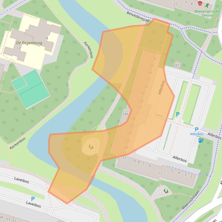 Kaart van postcodegebied 2715TH.