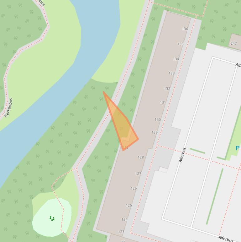 Kaart van postcodegebied 2715TL.