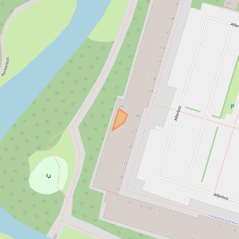 Kaart van postcodegebied 2715TM.