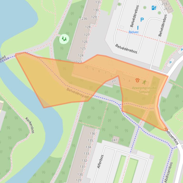 Kaart van postcodegebied 2715VA.