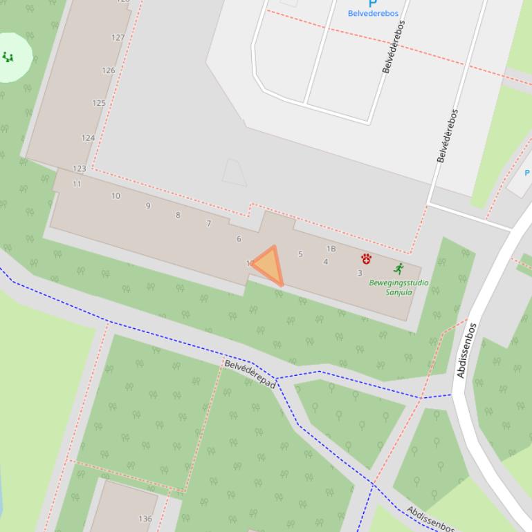 Kaart van postcodegebied 2715VB.