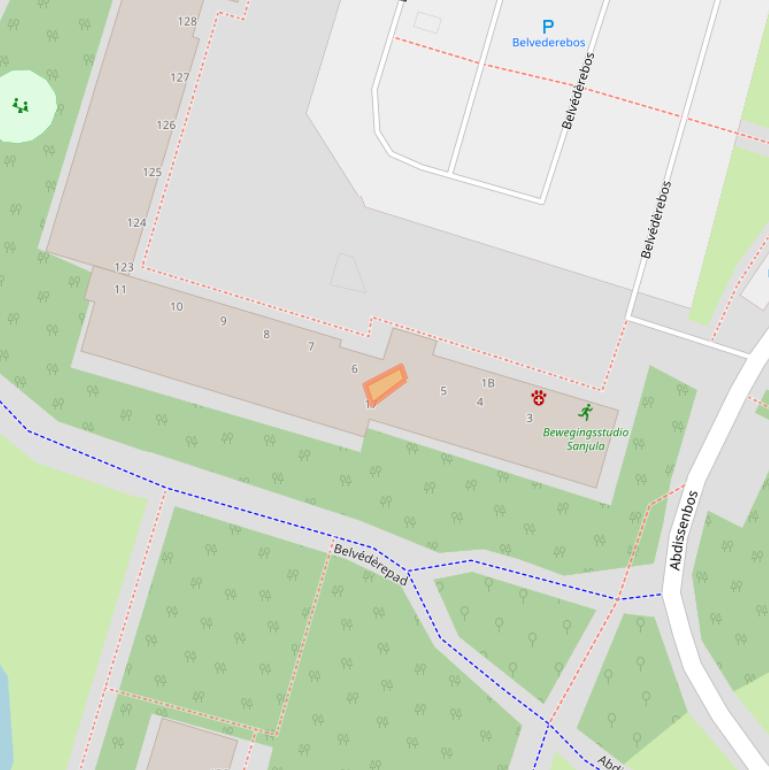 Kaart van postcodegebied 2715VD.