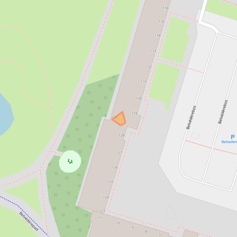 Kaart van postcodegebied 2715VJ.