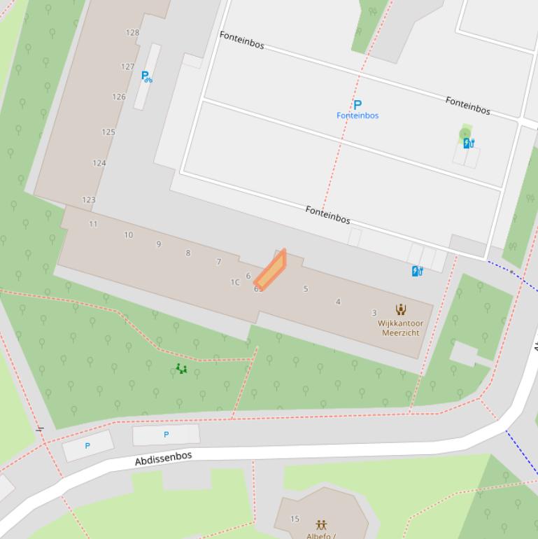 Kaart van postcodegebied 2715XC.