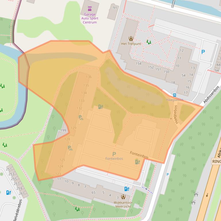 Kaart van postcodegebied 2715XH.