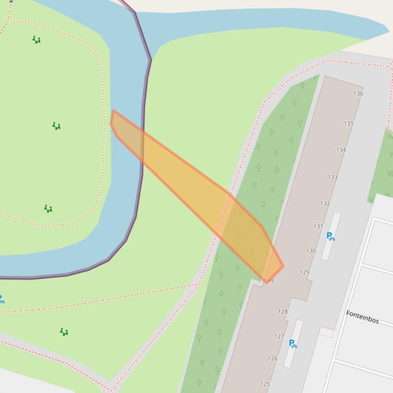 Kaart van postcodegebied 2715XJ.