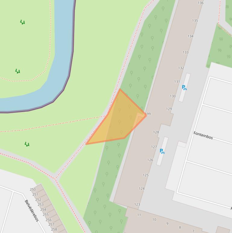 Kaart van postcodegebied 2715XL.