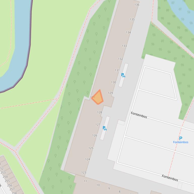 Kaart van postcodegebied 2715XM.