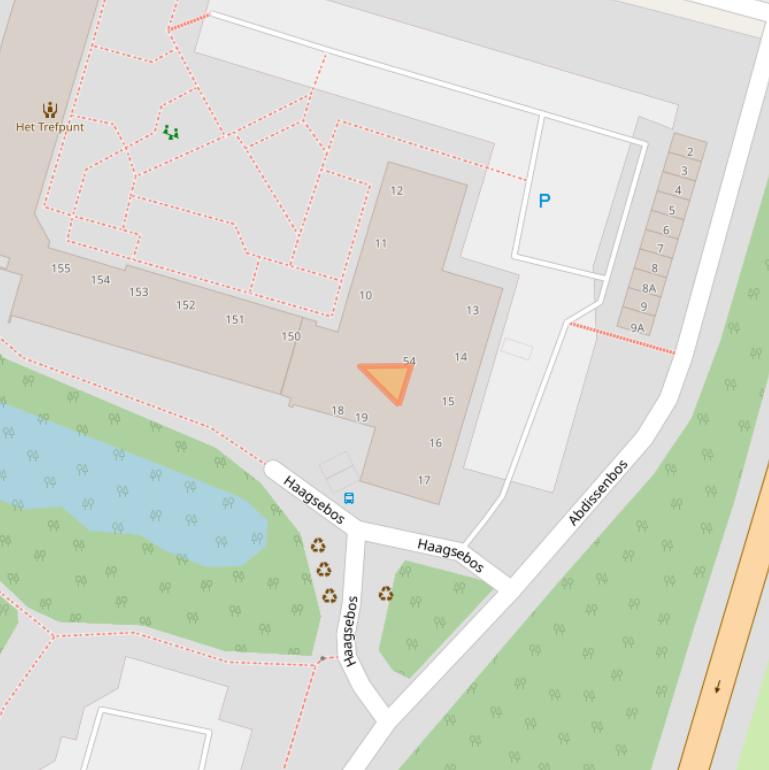 Kaart van postcodegebied 2715XP.