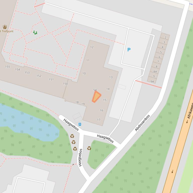 Kaart van postcodegebied 2715XS.