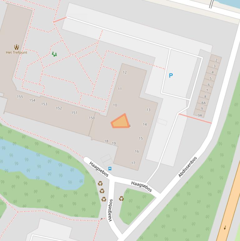 Kaart van postcodegebied 2715XV.