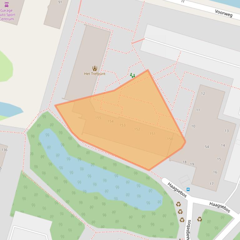 Kaart van postcodegebied 2715XX.