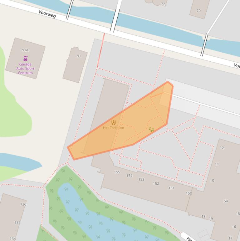 Kaart van postcodegebied 2715XZ.