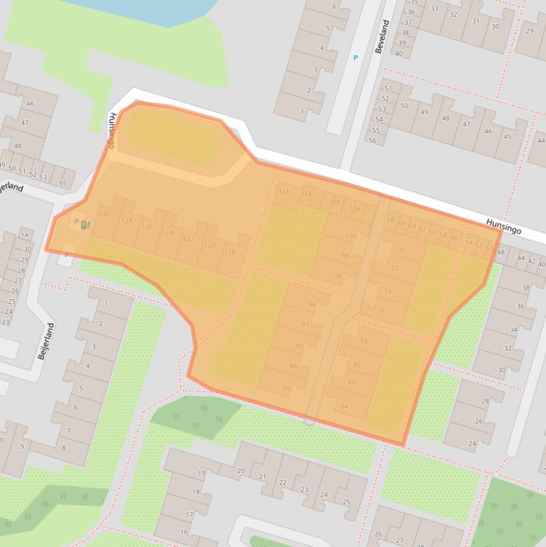 Kaart van postcodegebied 2716CL.