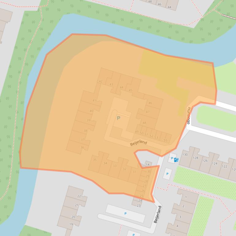 Kaart van postcodegebied 2716CN.