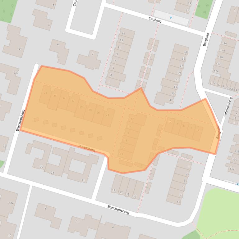 Kaart van postcodegebied 2716EN.