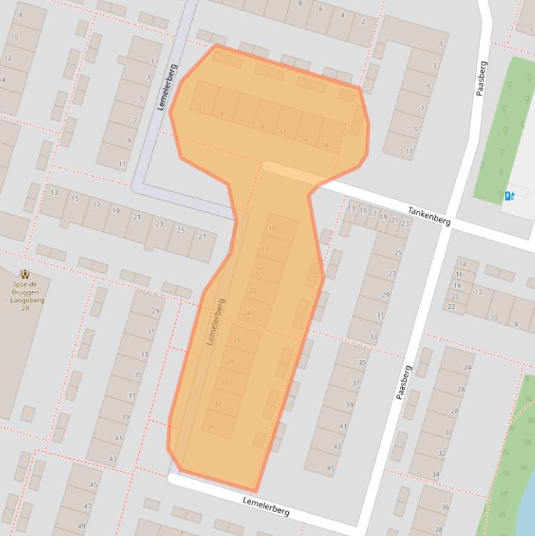 Kaart van postcodegebied 2716GK.