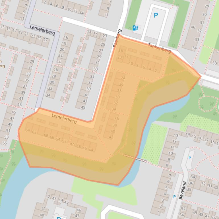 Kaart van postcodegebied 2716GM.