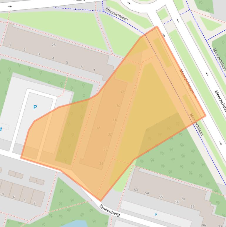 Kaart van postcodegebied 2716GP.