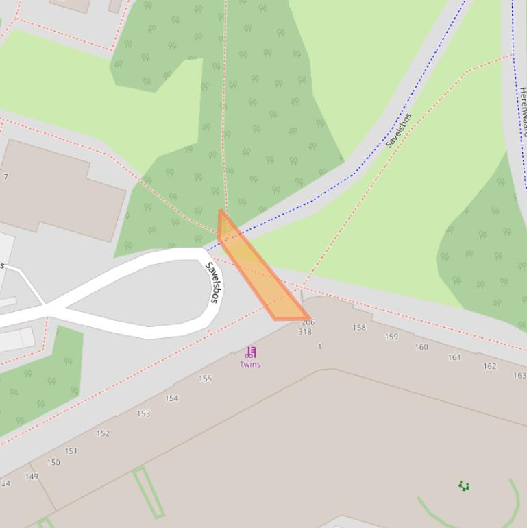 Kaart van postcodegebied 2716HK.