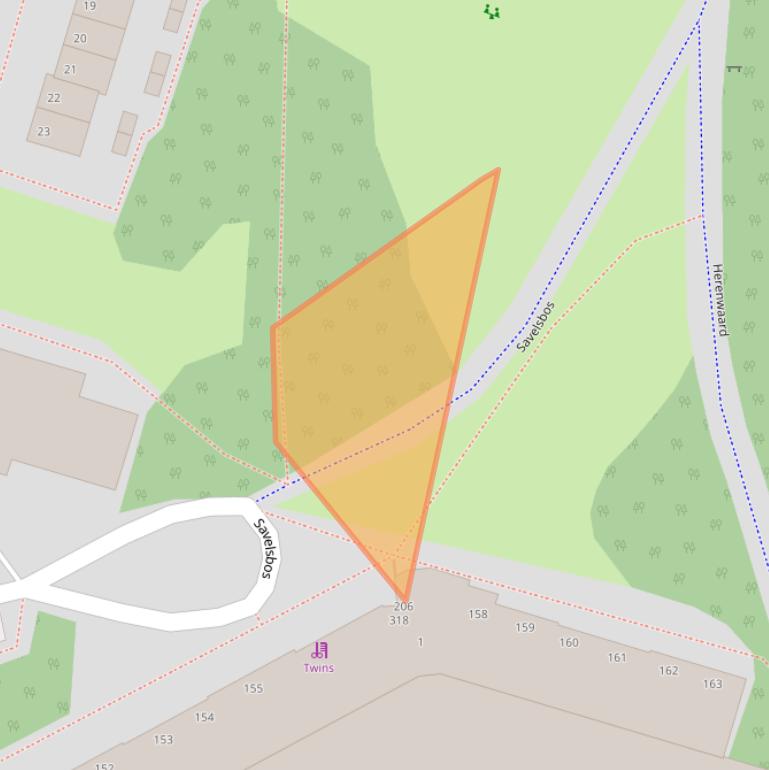 Kaart van postcodegebied 2716HP.