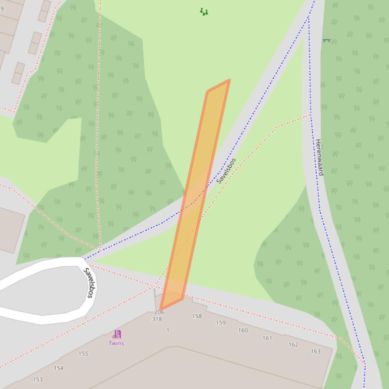 Kaart van postcodegebied 2716HR.