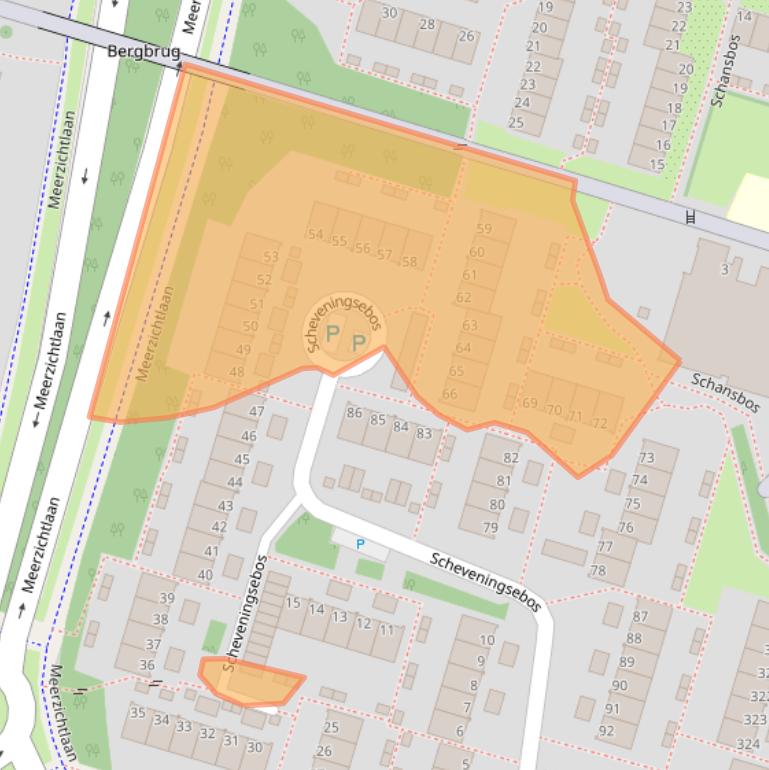 Kaart van postcodegebied 2716HW.