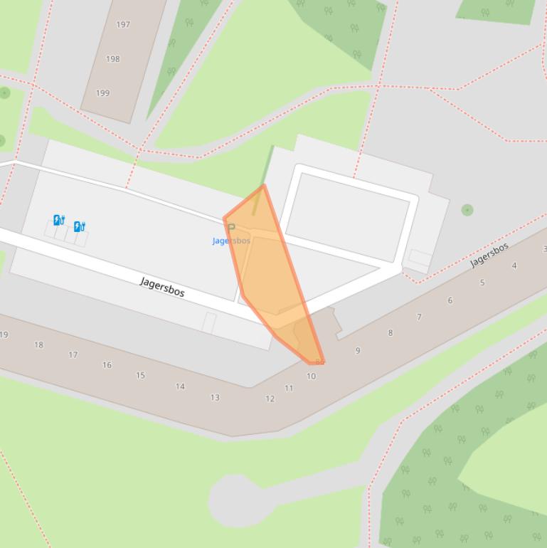 Kaart van postcodegebied 2716JD.