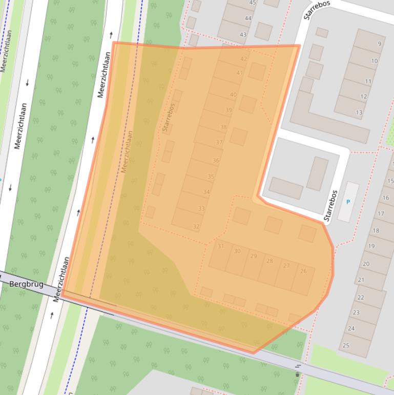 Kaart van postcodegebied 2716JT.