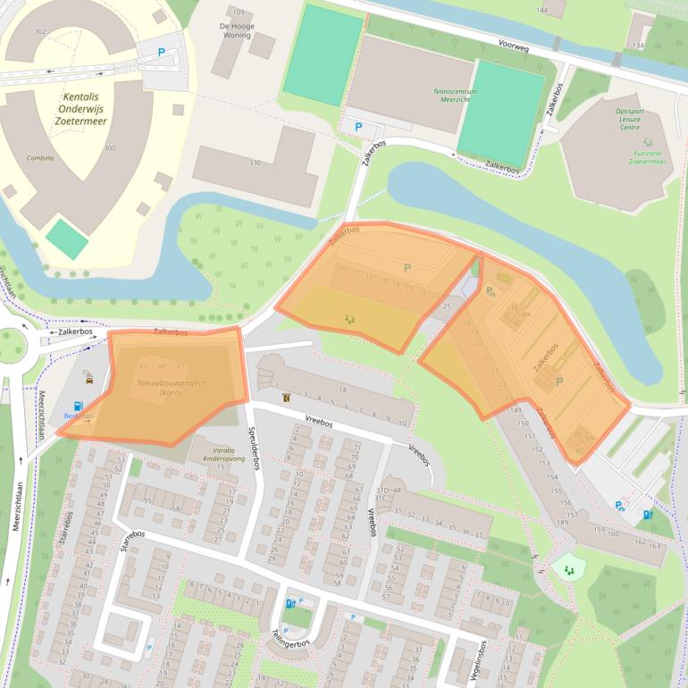 Kaart van postcodegebied 2716KA.