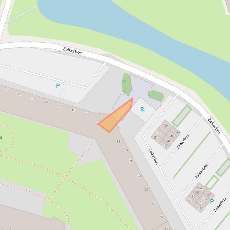 Kaart van postcodegebied 2716KD.