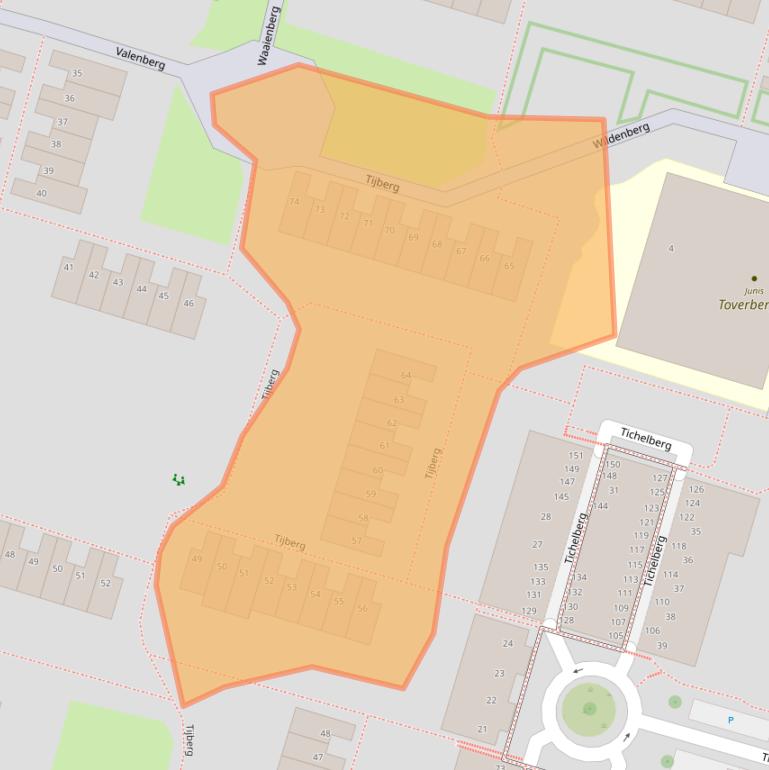 Kaart van postcodegebied 2716LK.