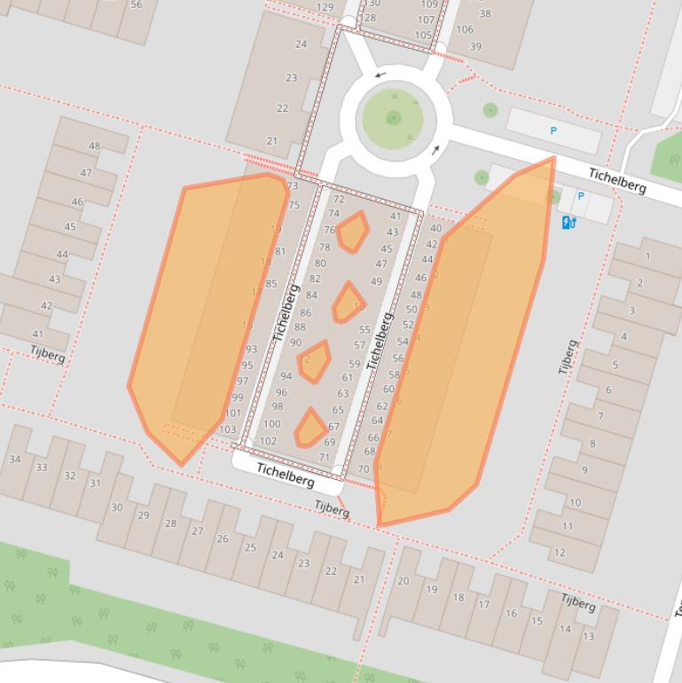 Kaart van postcodegebied 2716LL.