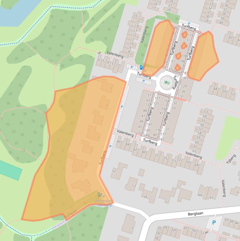 Kaart van postcodegebied 2716LT.